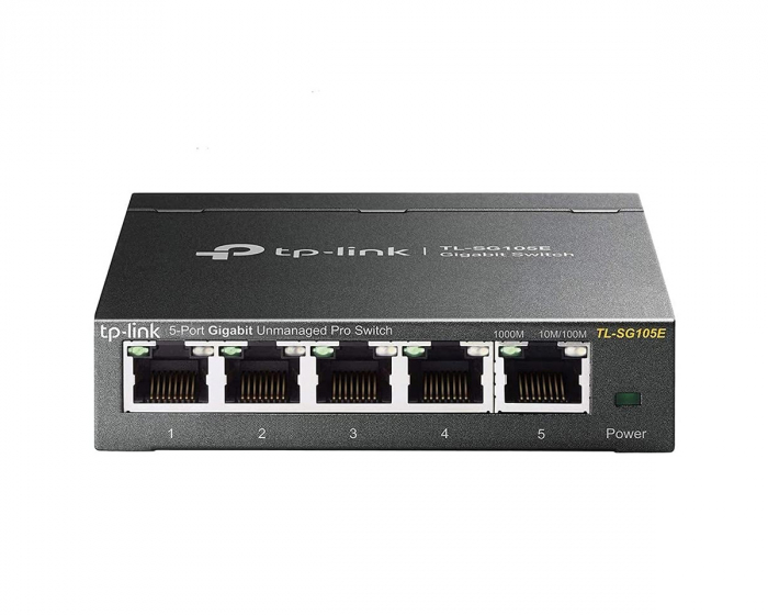 TP-Link Nettverk Switch TL-SG105E 5-Ports, Web Management, 1 Gbps