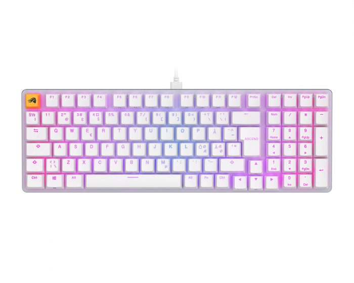 Glorious GMMK 2 96% Pre-Built Tastatur [Fox Linear] - Hvit