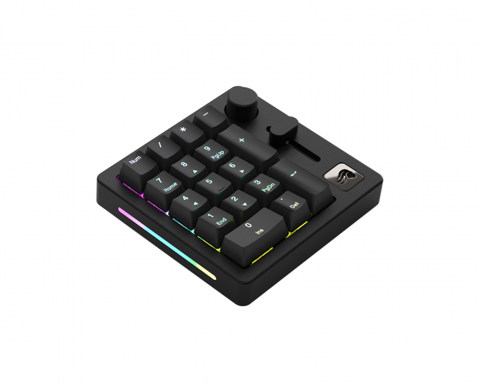 Glorious GMMK Numpad - Trådløs Numerisk Tastatur Hotswap - Black Slate