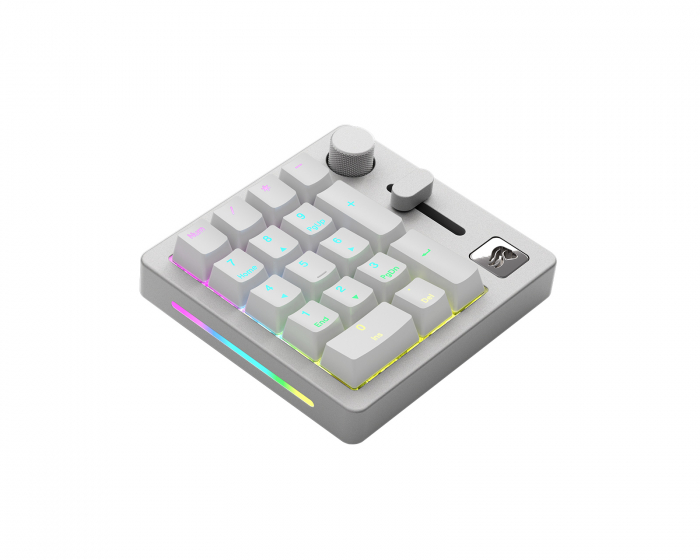 Glorious GMMK Numpad - Trådløs Numerisk Tastatur Hotswap - White Ice