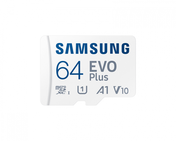 Samsung EVO Plus microSDXC 64GB & SD adapter - Minnekort