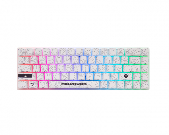Higround SNOWSTONE Base 65 Hotswap Gaming Tastatur - ANSI [White Flame]