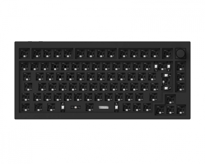 Keychron Q1 Pro QMK 75% ISO Barebone Hotswap Trådløst Tastatur - Carbon Black