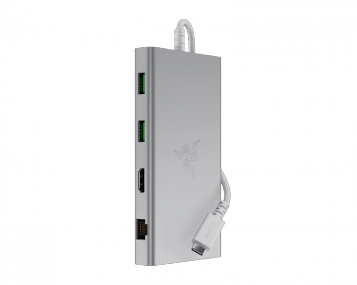 Razer USB-C Dokkingstasjon - 11 ports - Mercury