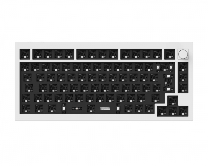 Keychron Q1 Max QMK 75% RGB ISO Trådløst Tastatur Keyboard - Shell White