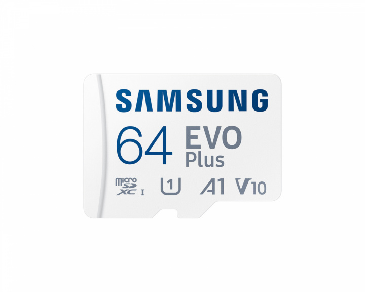 Samsung EVO Plus microSDXC 64GB & SD adapter - Minnekort
