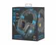 Raptor Stereo Gaming Headset RGB - Svart/Blå