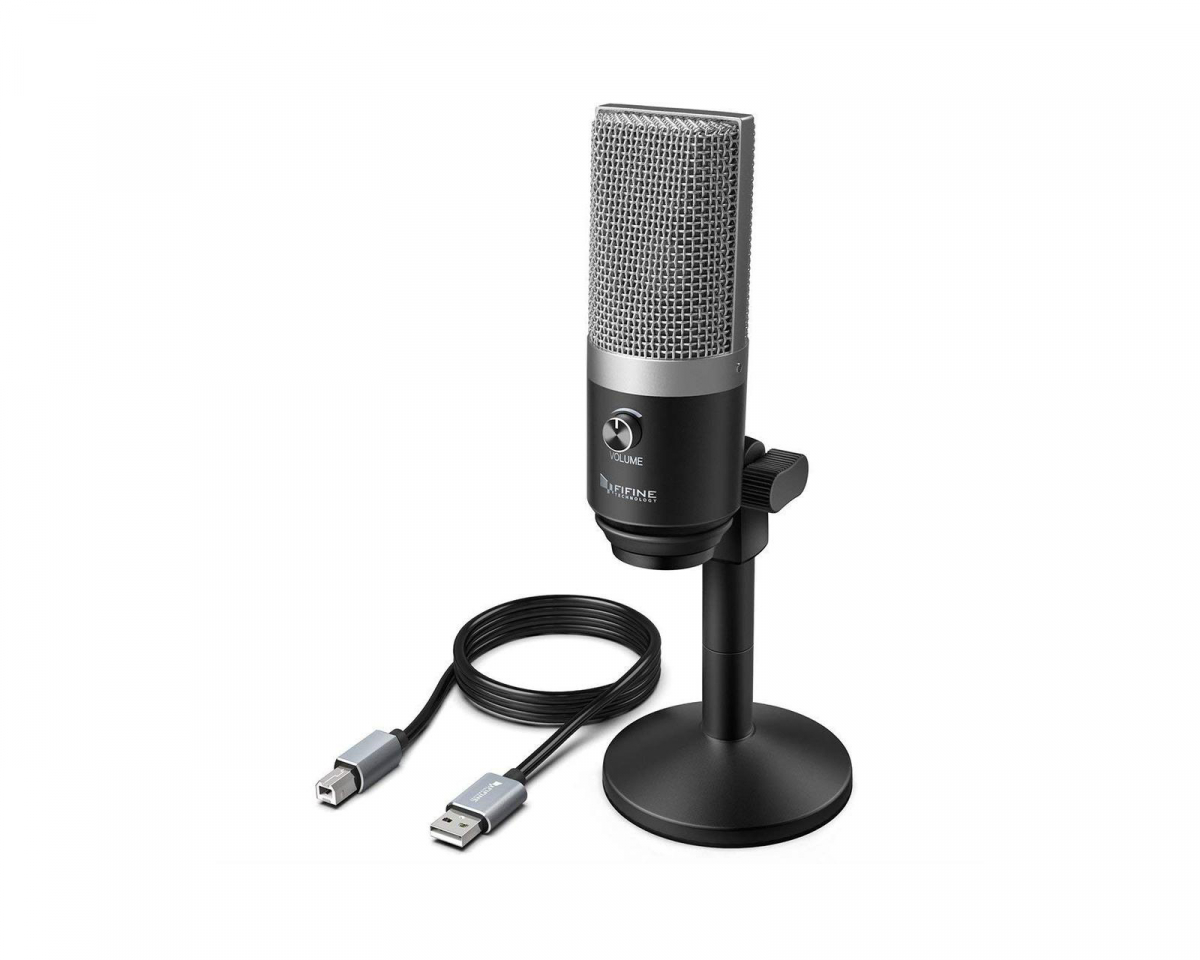 Kjøpe FIFINE USB Mikrofon K670 Silver på MaxGaming.no Mikrofoner Datatilbehør |