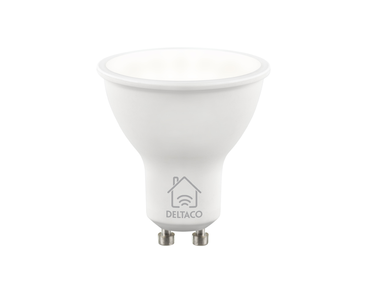 Deltaco Smart Home LED-lys GU10 WiFI 5W, Dimbar