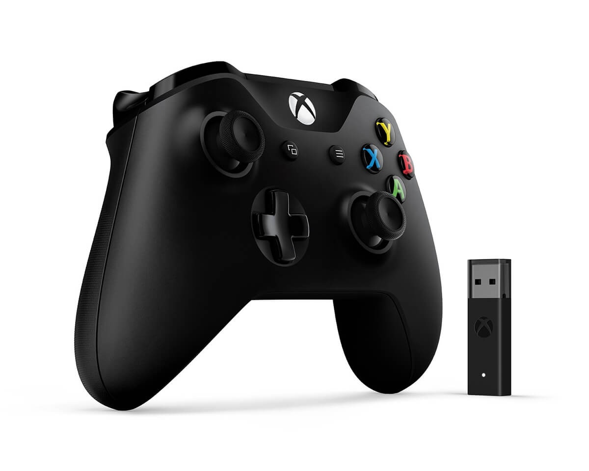 Kjøpe Microsoft Xbox One Trådløs Kontroller V2 + Adapter til Xbox One v2 trådløs kontroller (sort) Xbox kontrollere
