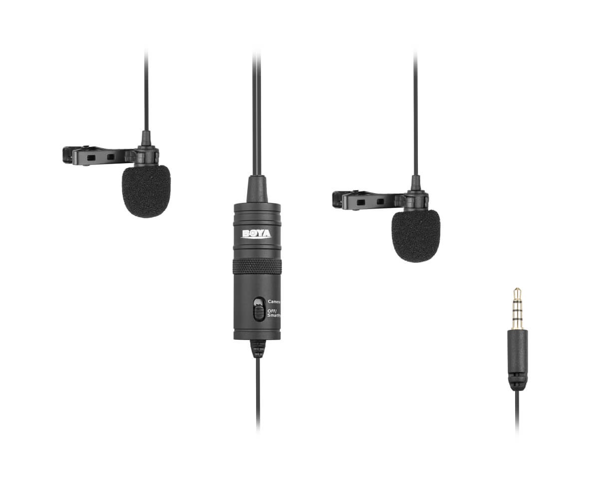 Kjøpe BOYA Lavalier Dual Myggmikrofon 3,5mm 4m på MaxGaming.no Kjøpe BOYA Lavalier 3,5mm Myggmikrofon 6m på MaxGaming.no