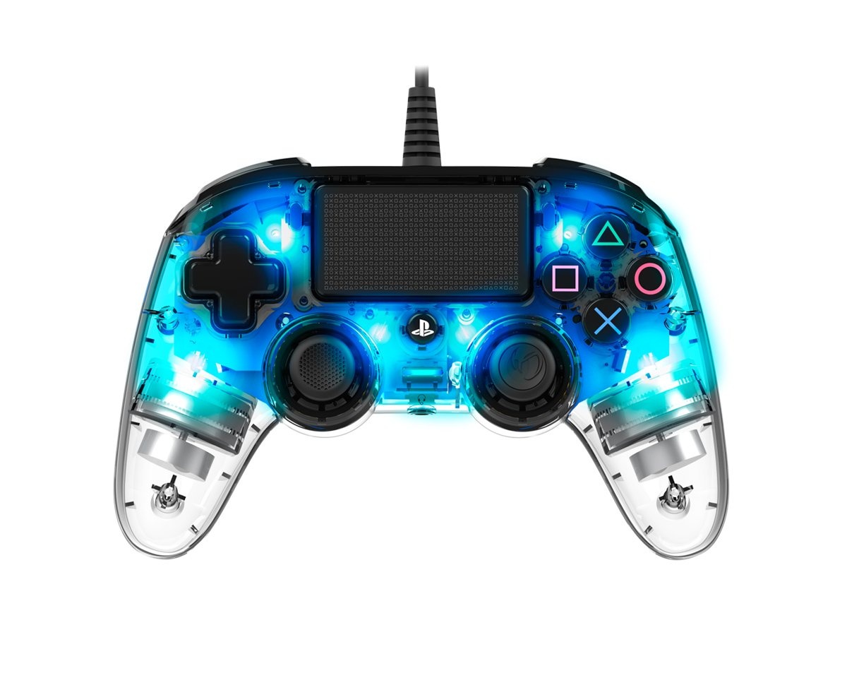 Nacon Wired llluminated Compact Kontroller Blå (PS4/PC)