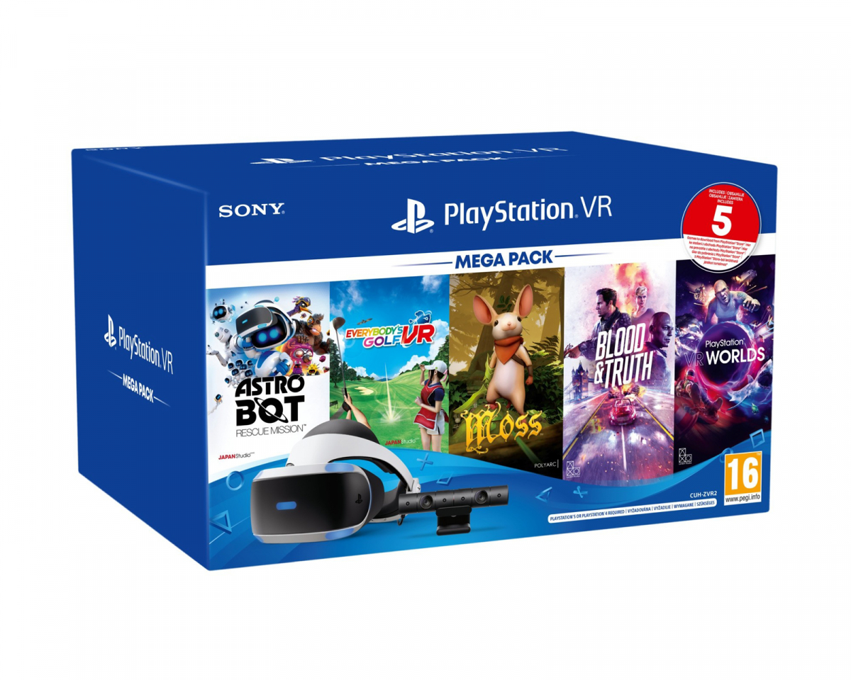 Kjøpe Sony Playstation VR Mega Pack 2 + 5 st spel (inkl Kjøpe Sony Playstation VR Mega Pack 2 + 5 st spel (inkl