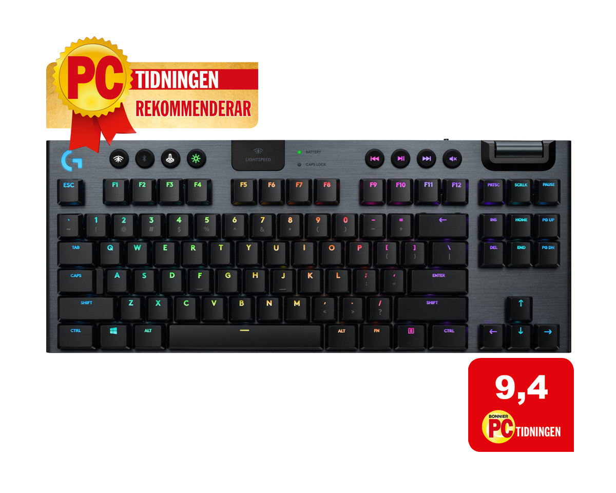 Logitech G915 Trådløs RGB Spilltastatur TKL [GL Tactile]