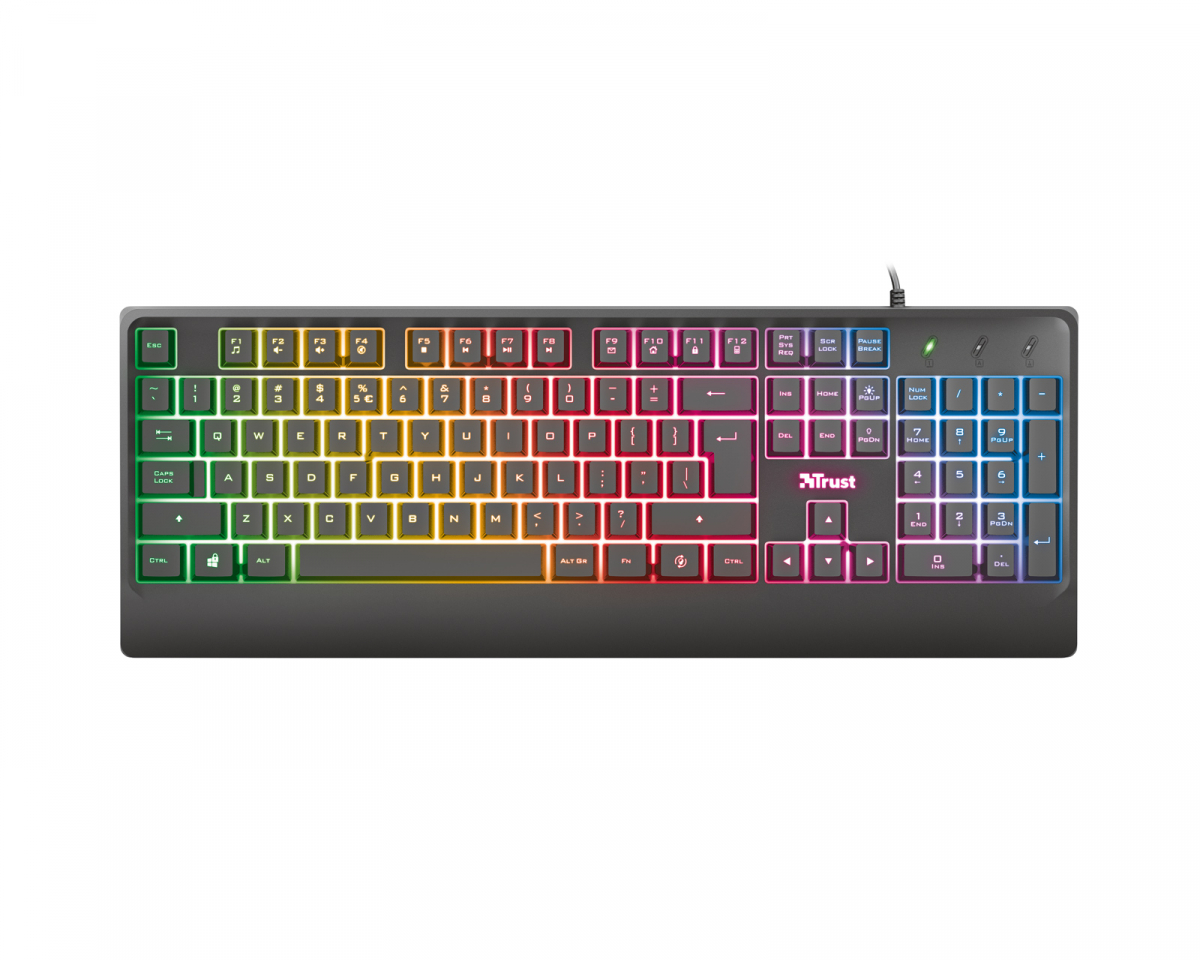 Kjøpe Trust Ziva Gaming Rainbow LED Tastatur på MaxGaming.no Kjøpe Trust Ziva Gaming Rainbow LED Tastatur på MaxGaming.no