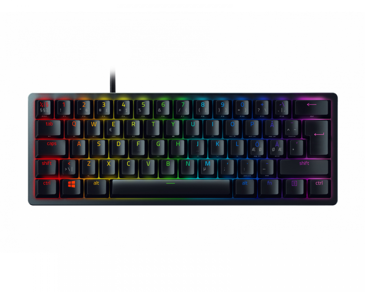 Razer Huntsman Mini Svart - Optisk Gaming Tastatur [Clicky Purple Switch]