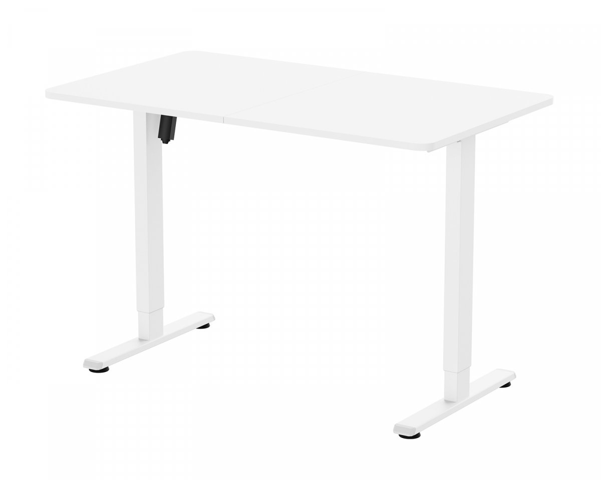 MaxMount Hev- og senkbare Skrivebord 120 x 70 cm - Hvit