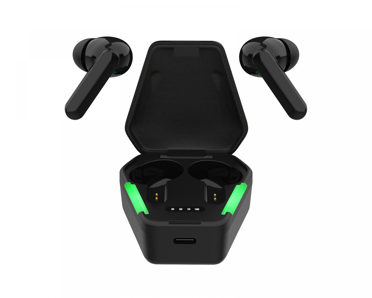 STREETZ True Wireless Gaming In-Ear Hodetelefoner - Svart