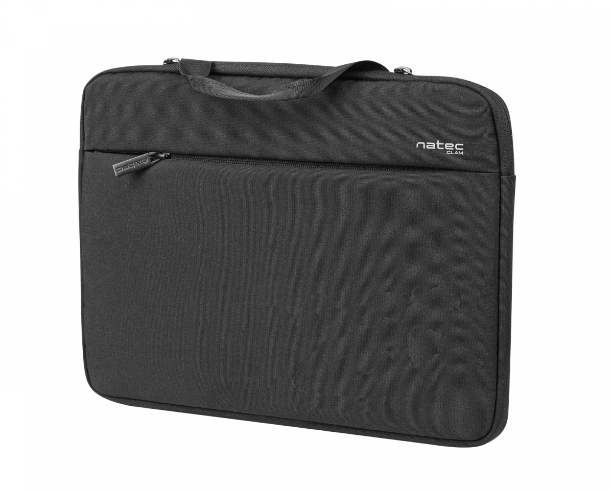Natec Laptop Sleeve Clam 15.6" - Svart Notebookhylster