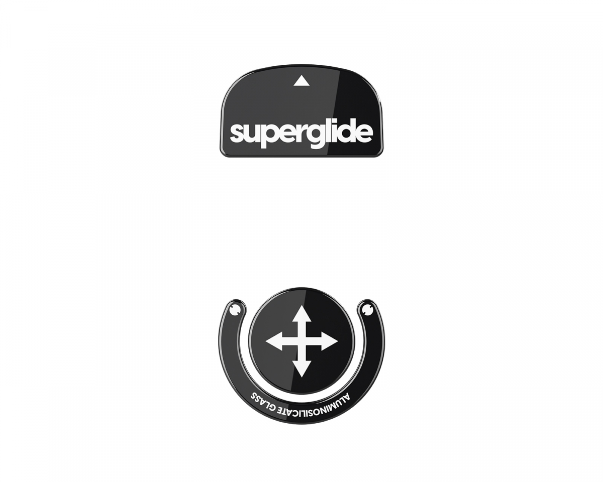 Superglide Glass Skates til Logitech G Pro X Superlight - Svart