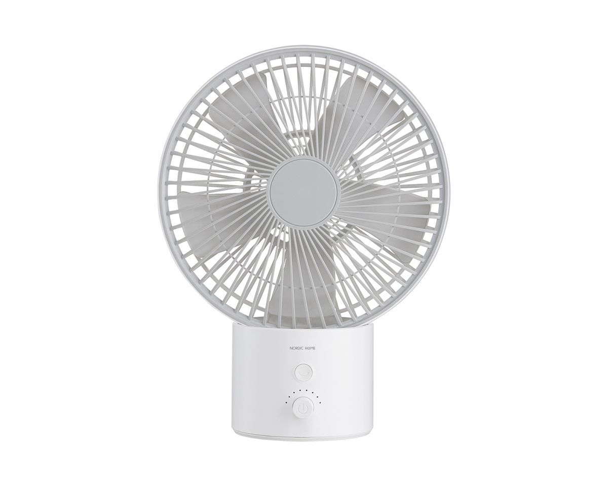 Nordic Home Culture FT-775 Trådløs USB-vifte - Hvit