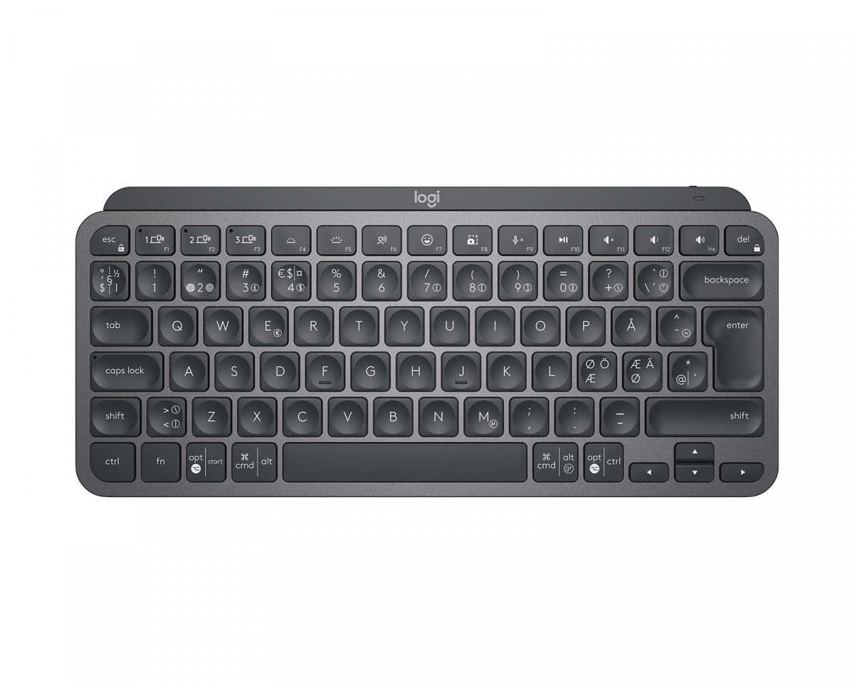Logitech MX Keys Mini Wireless Keyboard - Trådløs Tastatur - Graphite