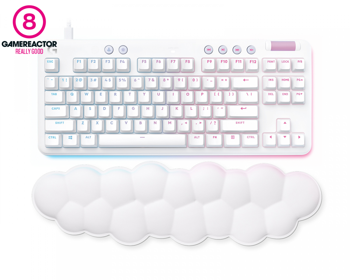 Logitech G713 Gaming Tastatur RGB TKL [GX Brown] - Off White