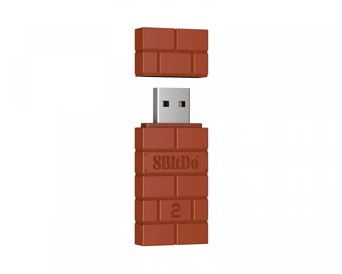 8Bitdo Trådløs USB Adapter V2 - Brun