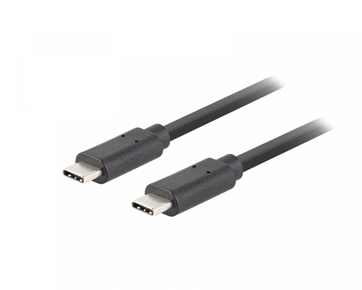 Lanberg USB-C Kabel 3.1 Gen 2 (10GB/s) PD100W Svart - 1.8m