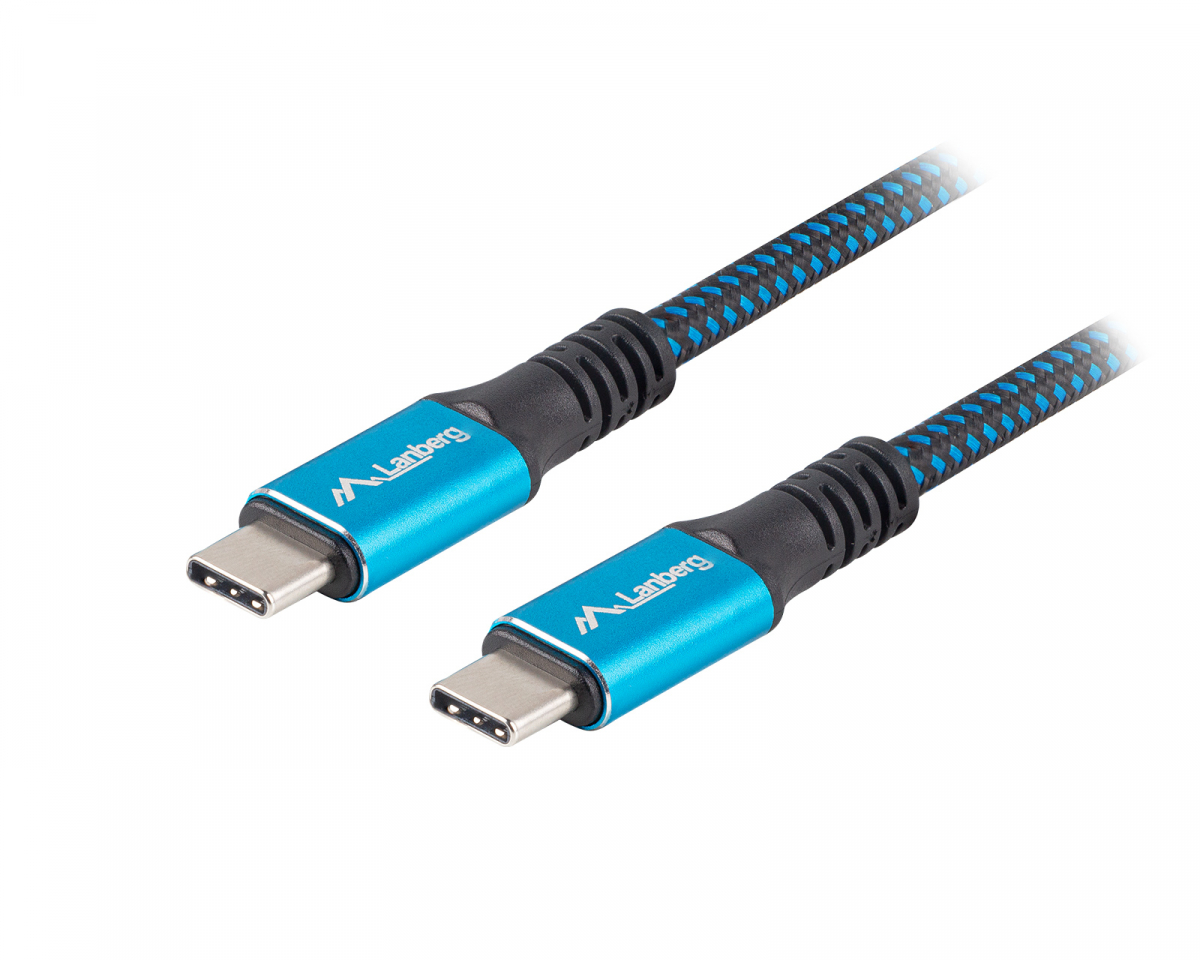 Lanberg USB-C Kabel 100W 8K - USB4 Kabel - 0.5m