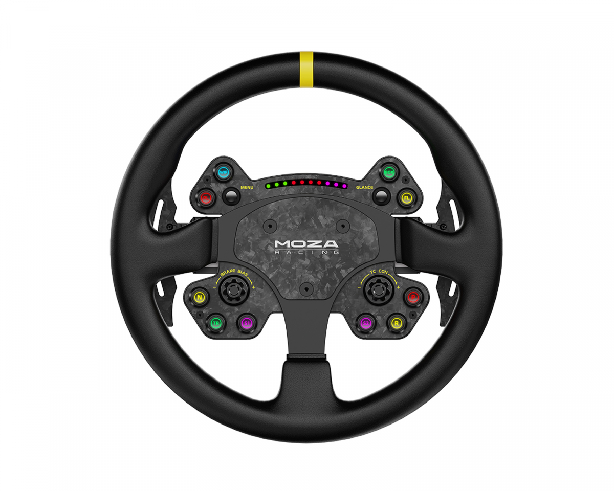 Moza Racing RS v2 Steering Wheel Round Leather - 33cm Ratt