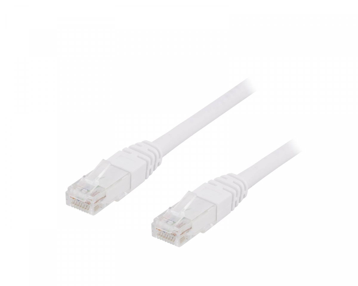 Deltaco UTP Nettverkskabel Cat6 - Hvit