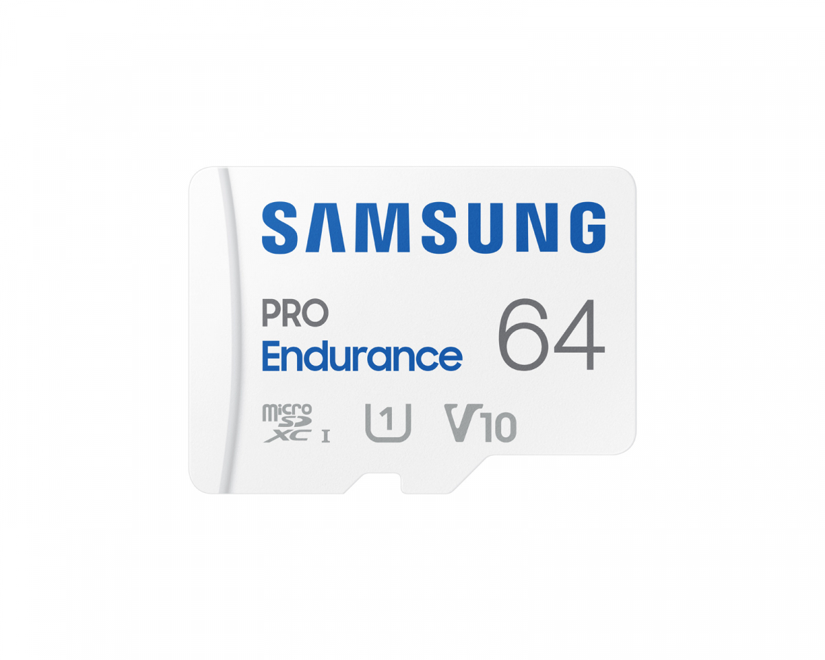 Samsung PRO Endurance microSDXC 64GB & SD Adapter - Minnekort