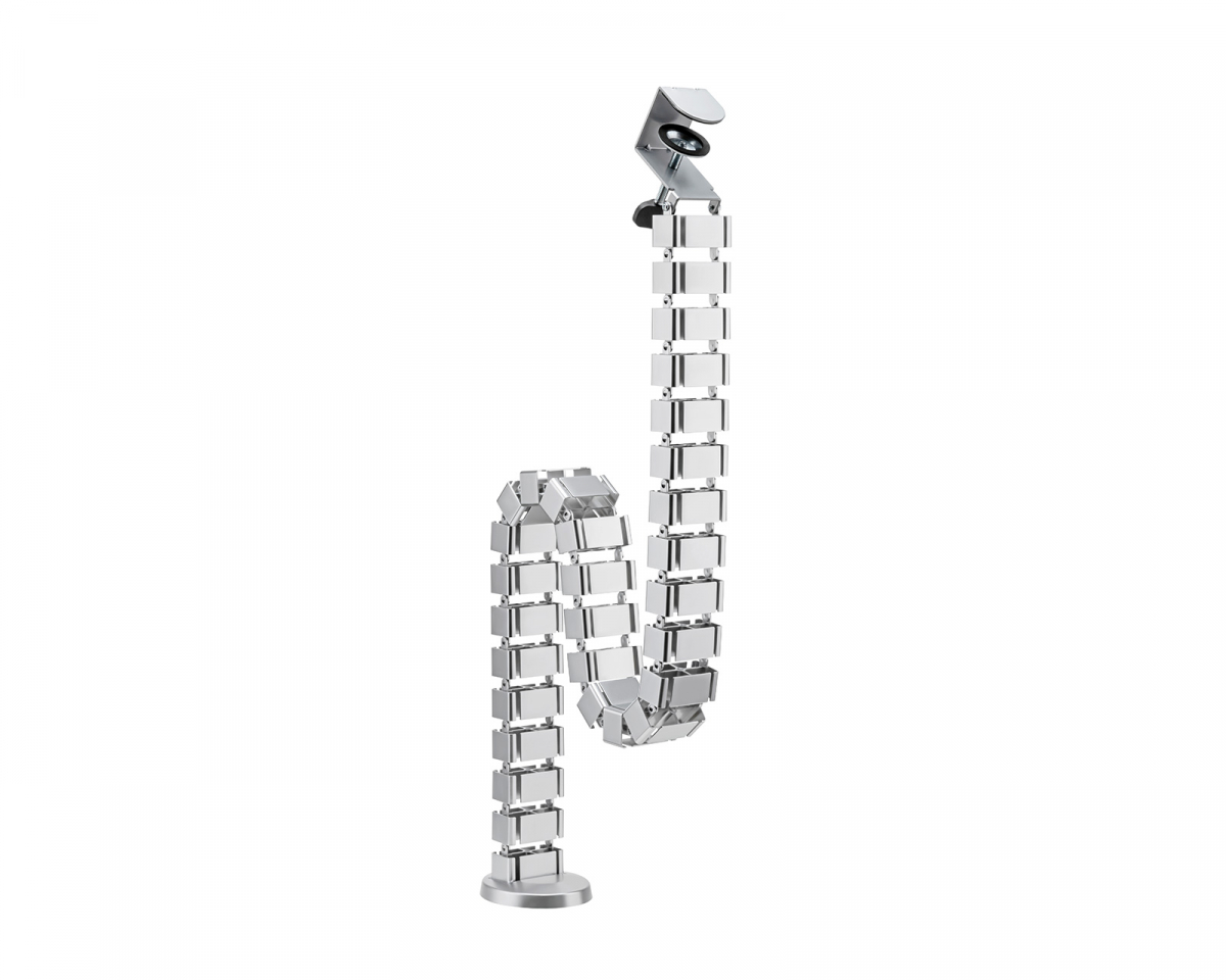MaxMount Flexible Desk Cable Management Spine - Sølv Kabelkanal