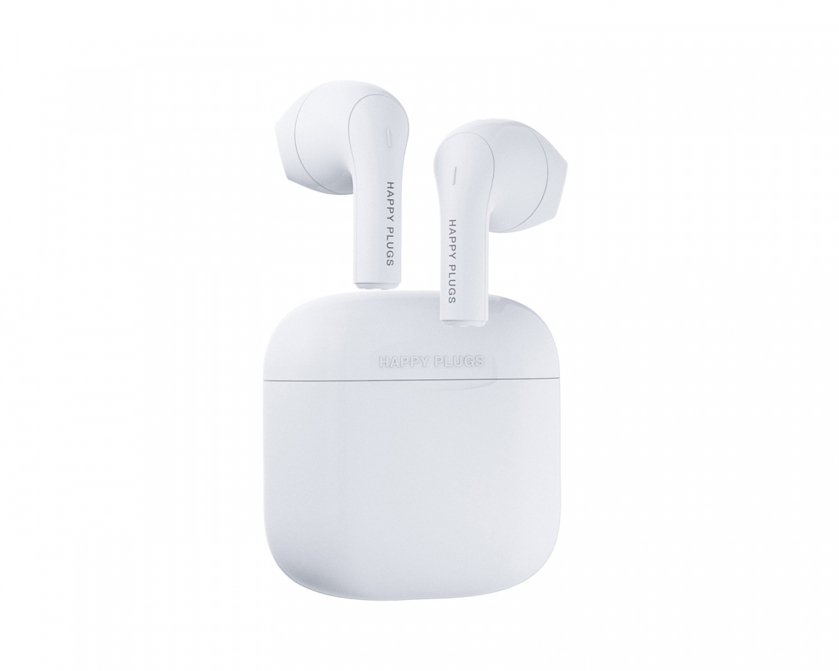 Happy Plugs Joy True Wireless Headphones - TWS In-Ear Hodetelefoner - Hvit