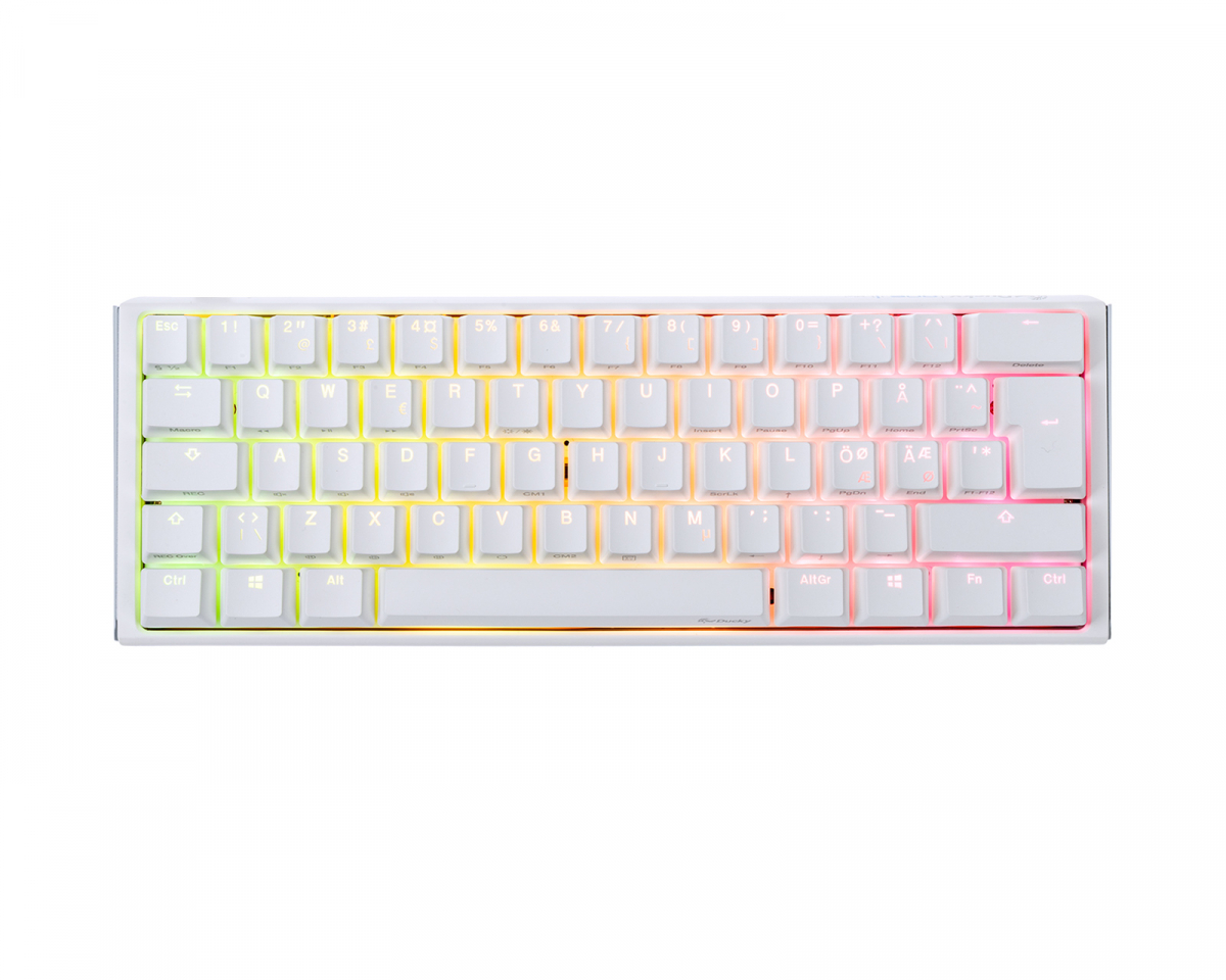 Ducky ONE 3 Mini Pure White RGB Hotswap Tastatur [MX Red]