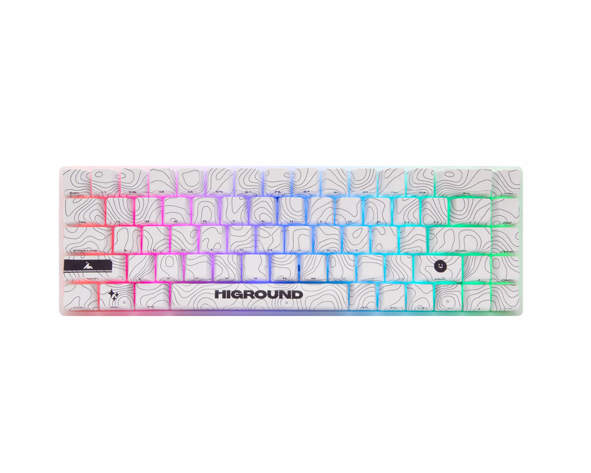 Higround SNOWSTONE Base 65 Hotswap Gaming Tastatur - ANSI [White Flame]