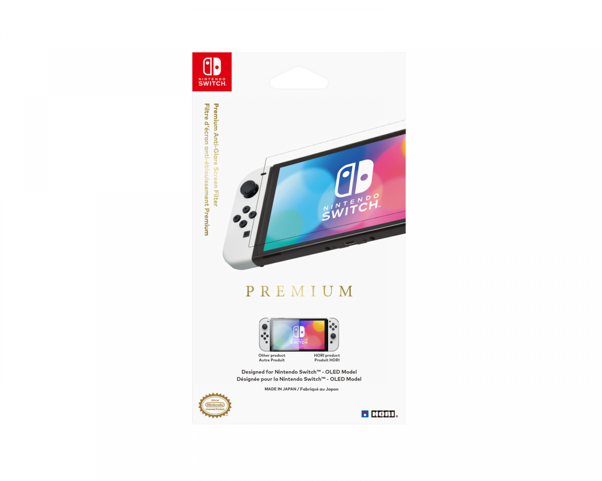 Hori Premium Anti-Glare Screen Filter - Skjermbeskytter til Nintendo Switch
