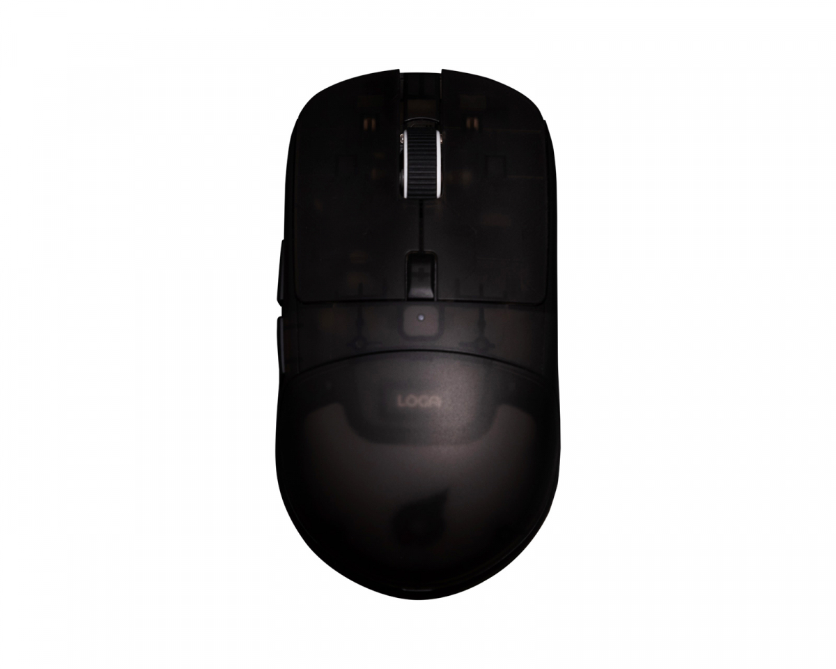Loga Shinryu Pro Wireless Gaming Mus - Hotswappable Switch - Svart/Transpar