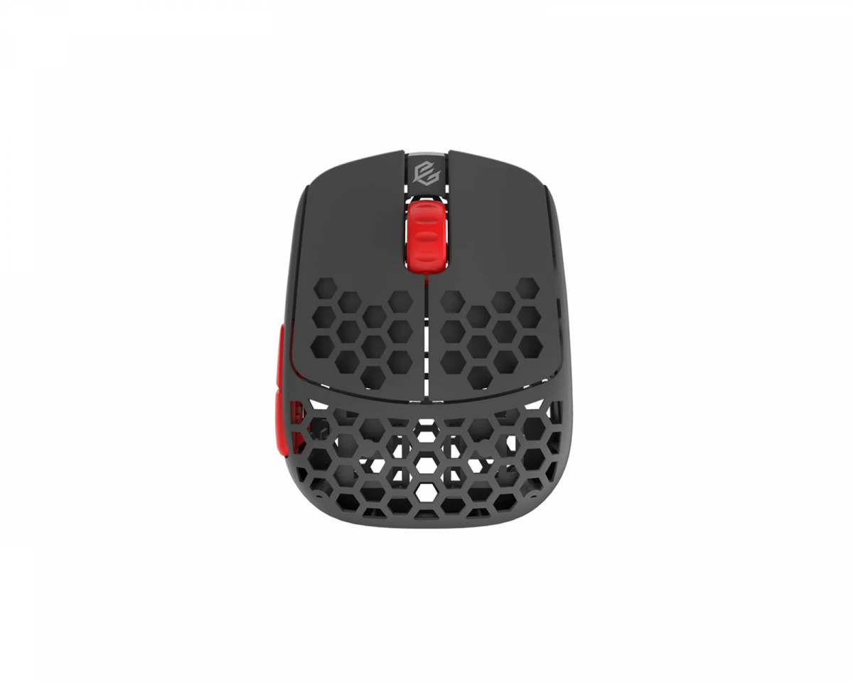 G-Wolves HSK Pro 4K Wireless Mouse - Fingertip Trådløs Gaming Mus - Grå/Rød