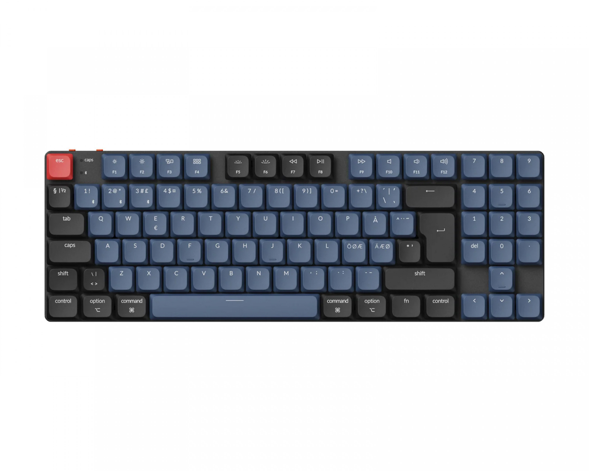 Keychron K13 Pro Low Profile Hotswap Trådløs Tastatur RGB Aluminium [Gateron G