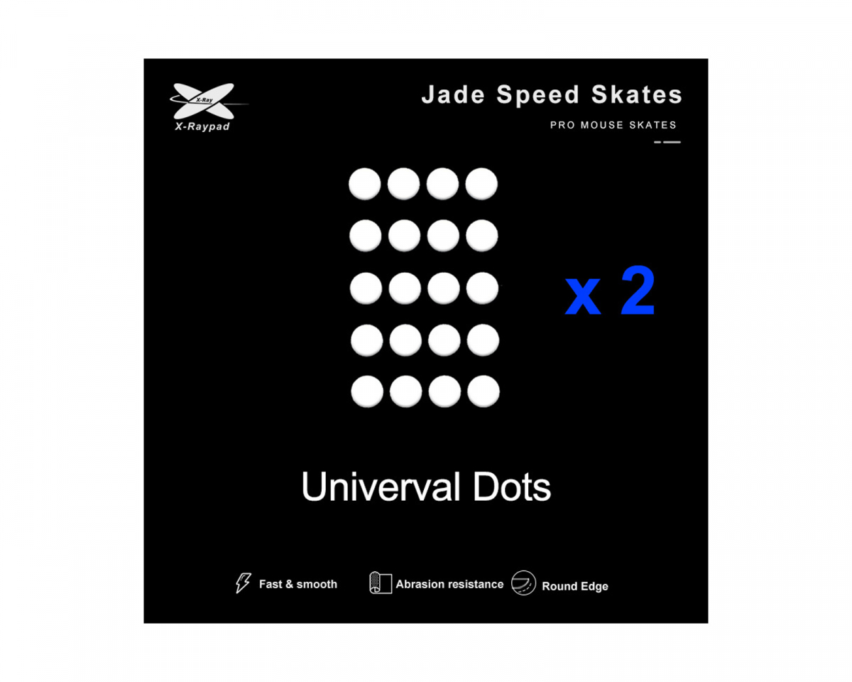 X-raypad Jade Mouse Skates Universal 6.5mm Dots - 40pcs
