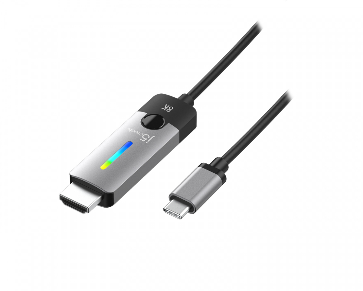 j5create USB-C til HDMI-Kabel 2.1 8K - 1.8m