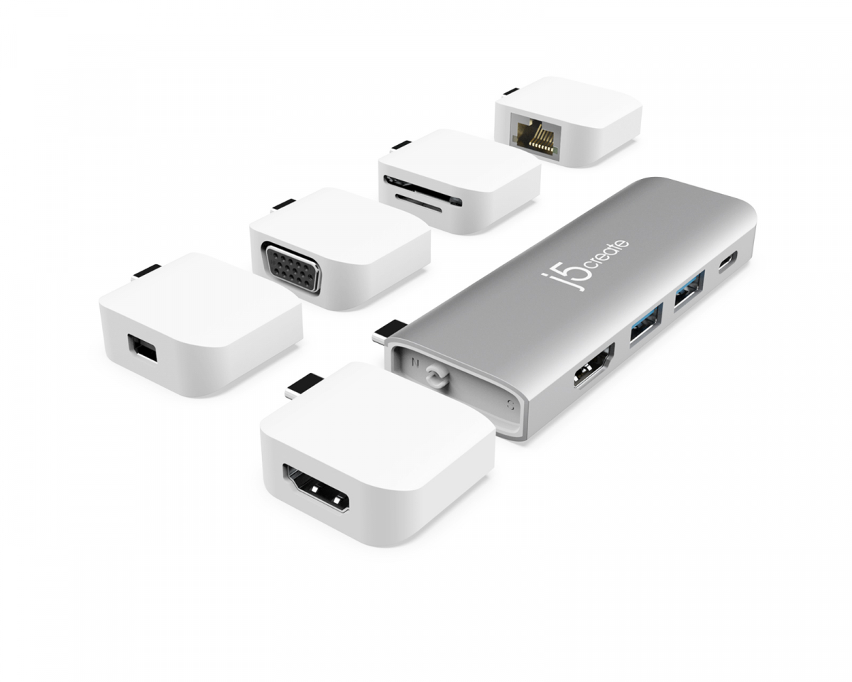 j5create ULTRADRIVE Kit - USB-C Multi-Display Modular Dock
