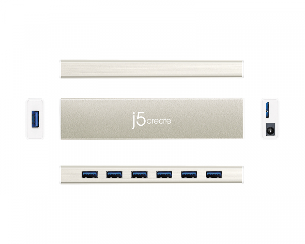 j5create USB Hub - USB-C 7-Port Hub