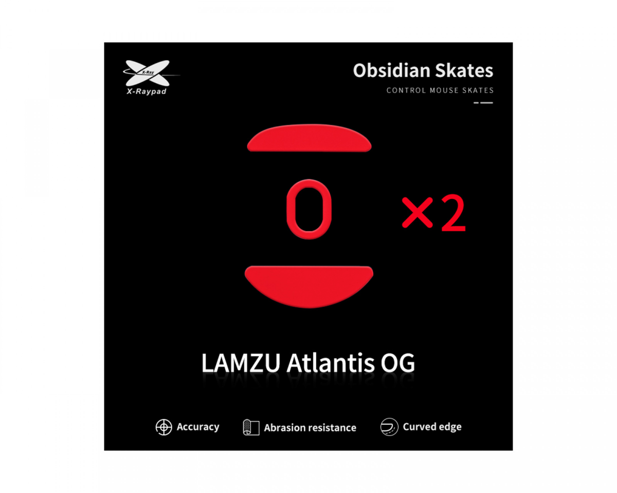 X-raypad Obsidian Mouse Skates til Lamzu Atlantis OG