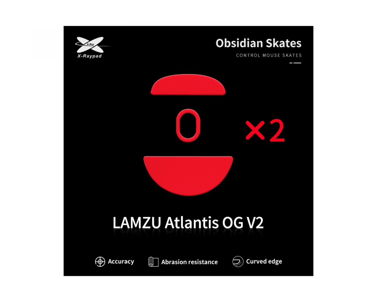 X-raypad Obsidian Mouse Skates til Lamzu Atlantis OG V2