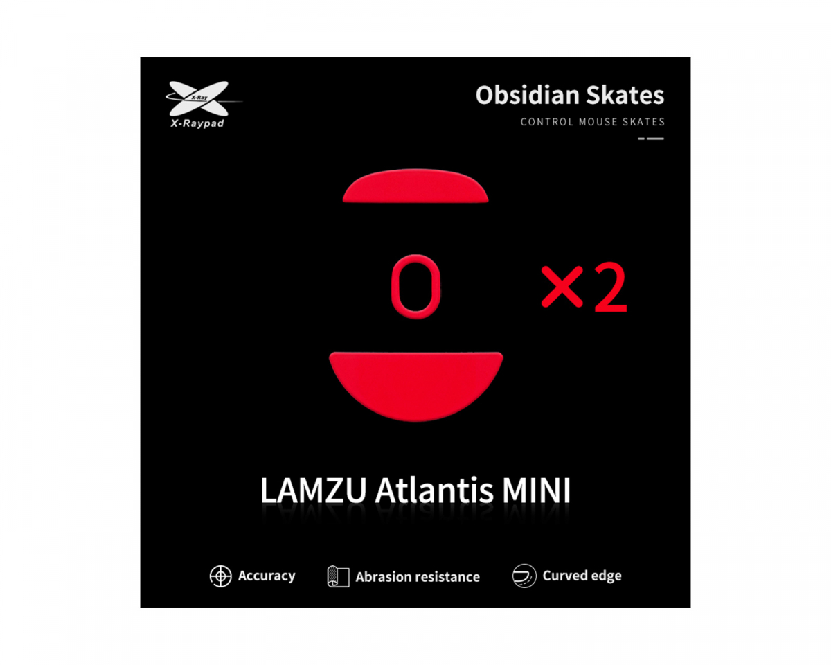 X-raypad Obsidian Mouse Skates til Lamzu Atlantis Mini