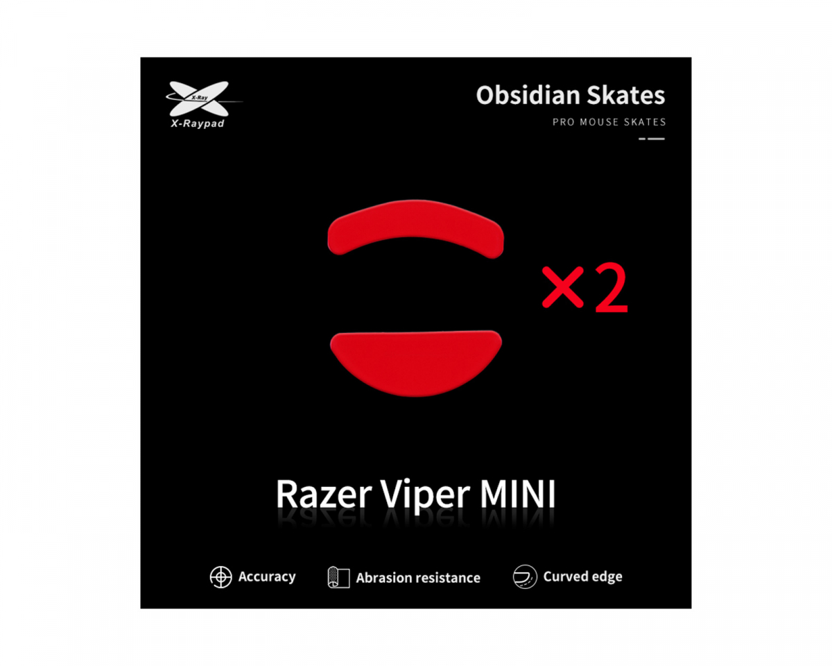 X-raypad Obsidian Mouse Skates til Razer Viper Mini