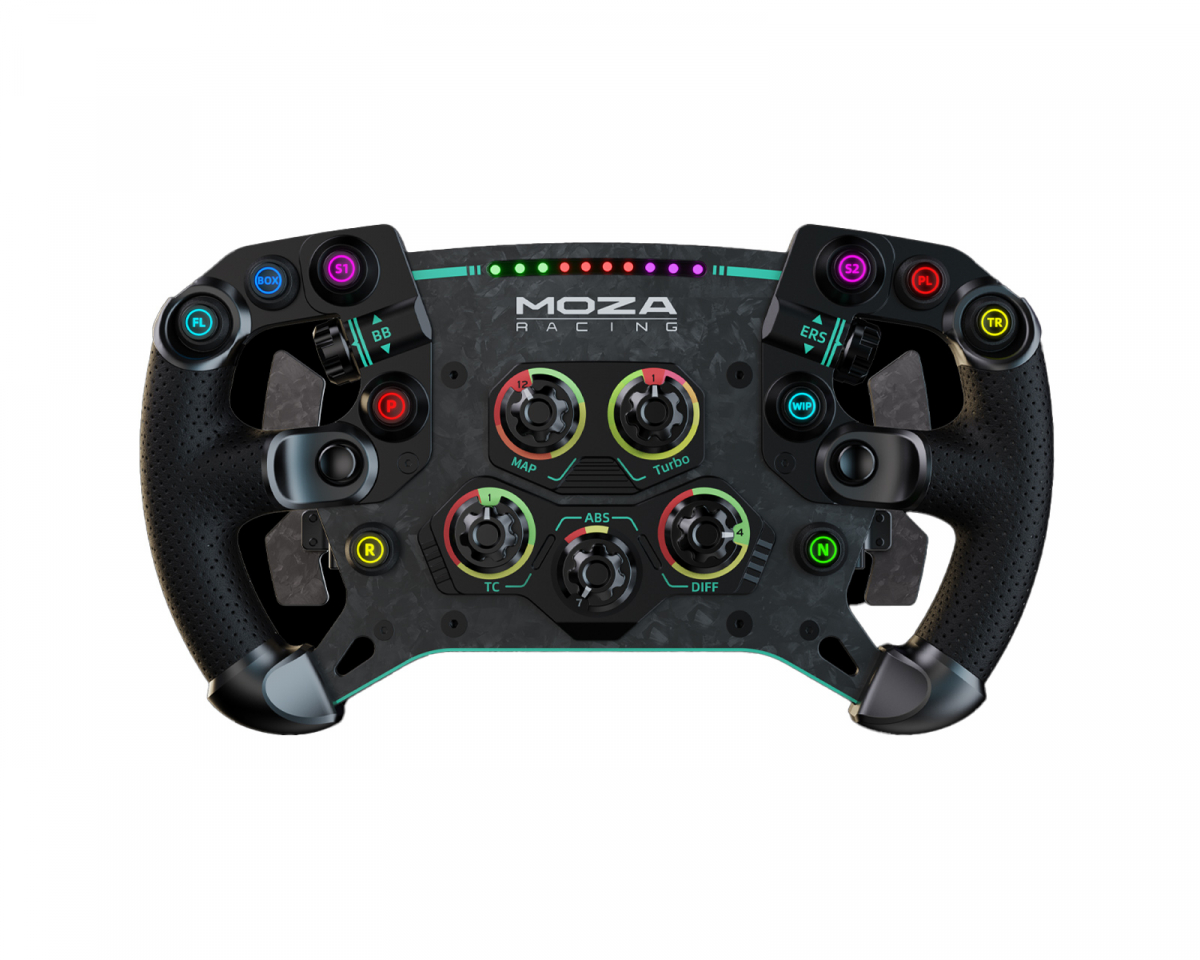 Moza Racing GS V2P Microfiber Leather GT Steering Wheel - 30cm Ratt for Racing